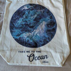 Rubio's Take Me to the Ocean Reusable Small Canvas Note - New